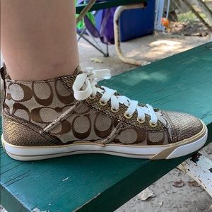 Coach High Tops- Worn TWICE